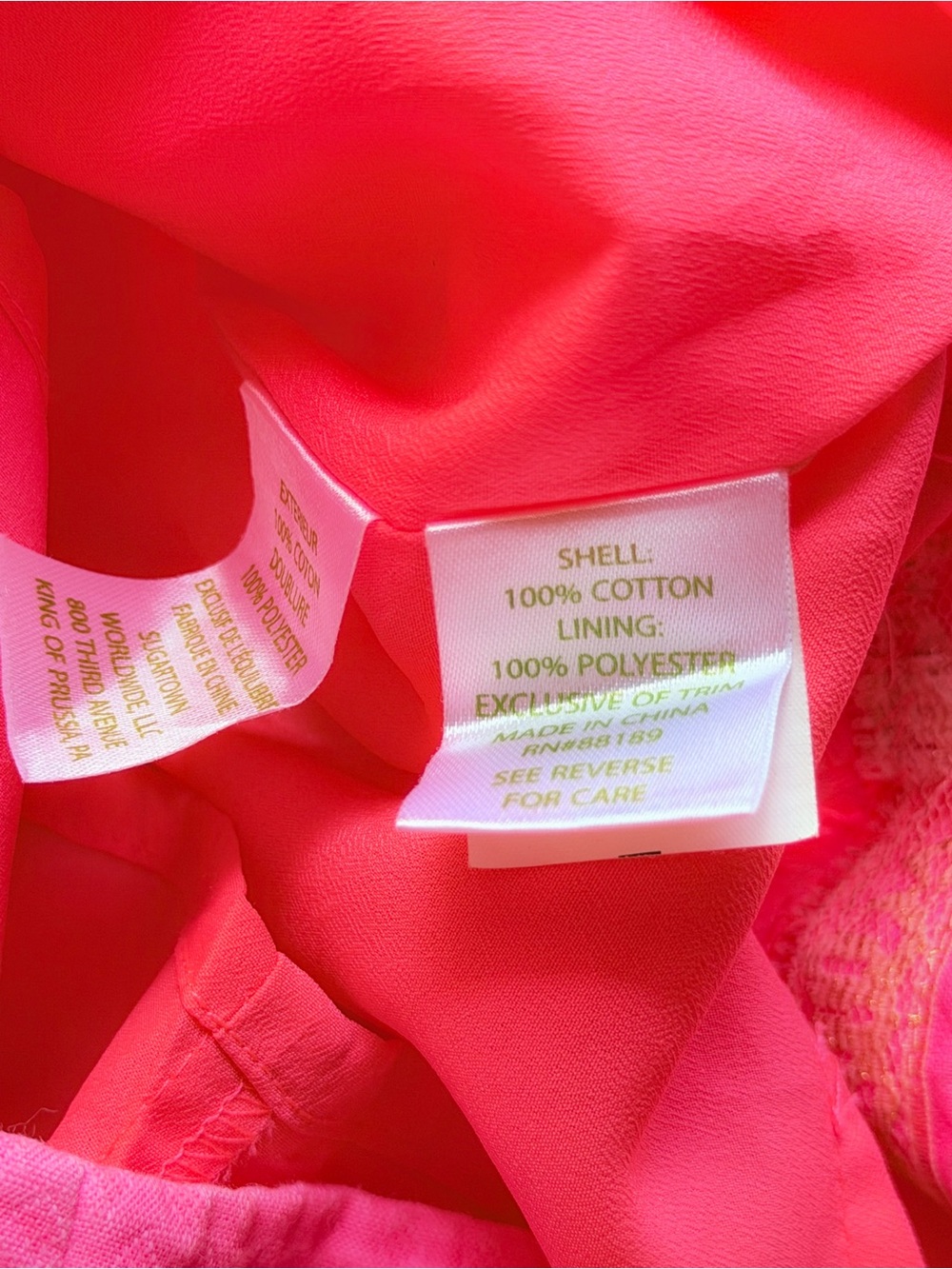 Lilly Pulitzer Larina Shift Dress Pink Sun Ray Gold Lattice Cutout Coastal Prep - Picture 6 of 12